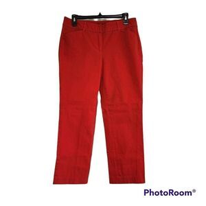 Chaus bright red crop pants